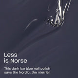 NEW OPI Nail Lacquer Less is Norse | Opaque Dark Blue Crème Chip Resistant Nail Polish | Iceland Collection