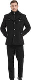 NEW Litteking Men's Winter Pea Coat Casual Woolen Trench Coat Single Breasted Short Wool Jacket - Size Medium - Retails $150+