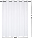 NEW River Dream Hotel Grade No Hooks Needed Waterproof Shower Curtain or Liner, Frost (PEVA, 71" x 74")