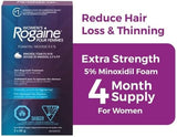 NEW Retails $107, Women's Rogaine 5% Minoxidil Foam - Once-a-day Hair Loss & Thinning Treatment, BB: 11/25