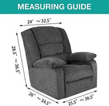 NEW Stretch Recliner Chair Cover Recliner Covers Slipcovers 1-Piece Durable Soft Jacquard Sofa Furniture Cover Form Fit Stylish Recliner Slipcover/Protector, Machine Washable, Natural
