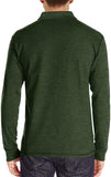 NEW Men's Long Sleeve Polo Shirt with Pocket Solid Stylish Dry Collared Work Golf Hiking Casual Shirt for Men, Sz M, Army Green