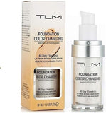 NEW TLM Colour Changing Foundation - Flawless Coverage, Lightweight Formula, Adapts to Skin Tone, Hides Wrinkles & Lines, Hydrating & Long-Lasting, BB Cream Makeup Base Concealer Cover