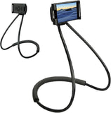 NEW Universal Smart Mobile Phone Stand,Hanging on Neck Cell Phone Mount Holder, Flexible Lazy Bracket DIY Free Rotating for Multiple Functions (Black)