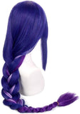 NEW Anime Cosplay Wig for Applies to Genshin Impact Raiden Shogun Baal Purple Mixed Color Long Ponytail Hair Modeling Party Dress Up Wig Heat Resistant Synthetic Hair + Wig Cap