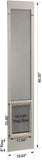 NEW Ideal Pet Products Aluminum Pet Patio Door, Adjustable Height 77-5/8" to 80-3/8", 15" x 20" Flap Size, White, Retails $350