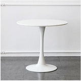 Retails $579+ New in box! 32 Inch Round TULIP Dining Table, Bistro Bar Table, Tulip Restaurant Leisure Table, White