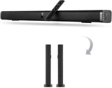 NEW 40W Bluetooth Detachable Soundbar TV Speakers with stands, Samtronic 37 inches TV Surround Sound Bar Wired & Wireless Bluetooth Sound Bars with Stereo Audio System 3D Surround Sound System Home Theater Speaker - Was store display! No box, no remote