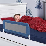 NEW Dream On Me Lightweight Mesh Security Adjustable Bed Rail with Breathable Mesh Fabric in Navy, Retails $46