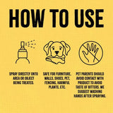 NEW SynergyLabs Fooey! Ultra-Bitter Training Aid Spray – Chewing, Biting, Licking Deterrent for Dogs, Cats, Horses, Rabbits, Ferrets, Birds - Safe for Pet’s Skin – Can Also Protect Garden from Deer and Pests (8 oz.), BB: 10/26