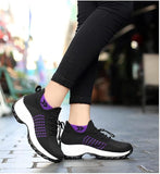 NEW Women’s Ortho Stretch Cushion Sneakers, Purple, Sz 6.5