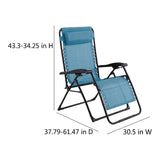 NEW Sonoma Goods For Life® XL Over sized Anti-Gravity Teal Patio Lounge Chair - Retails for $159+ USD!