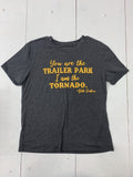 NEW Womens Grey Graphic Beth Dutton Yellowstone Short Sleeve T-Shirt, Sz L
