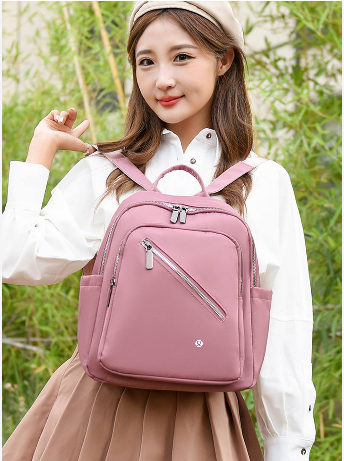 Inspired by Lulu Backpack No. 242719, 4 Colors, Size 26*12*33cm, Tax Included