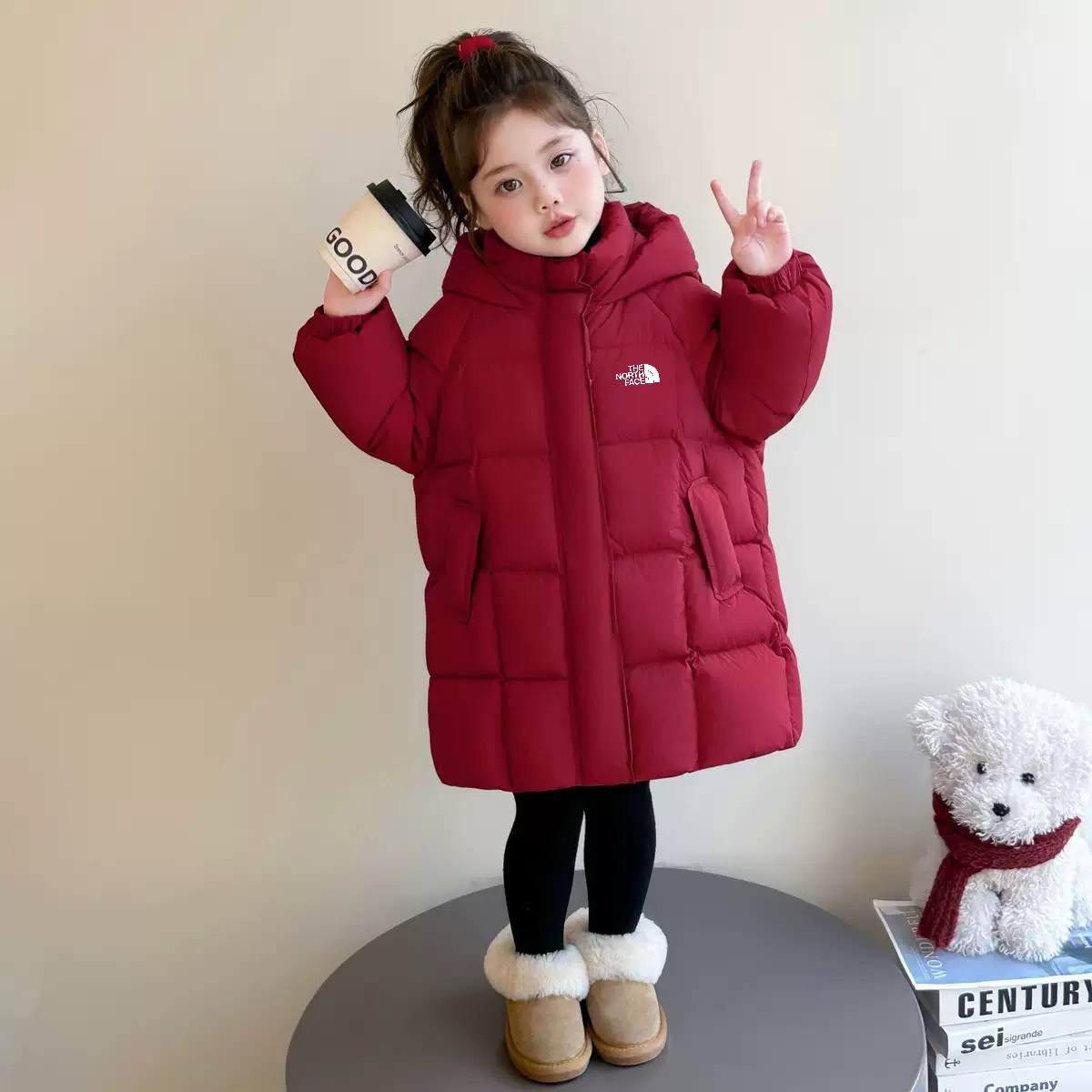 Kids Inspired by TNF Down Jackets No. 241219, 3 Colors, Size 90-140cm, Tax Included