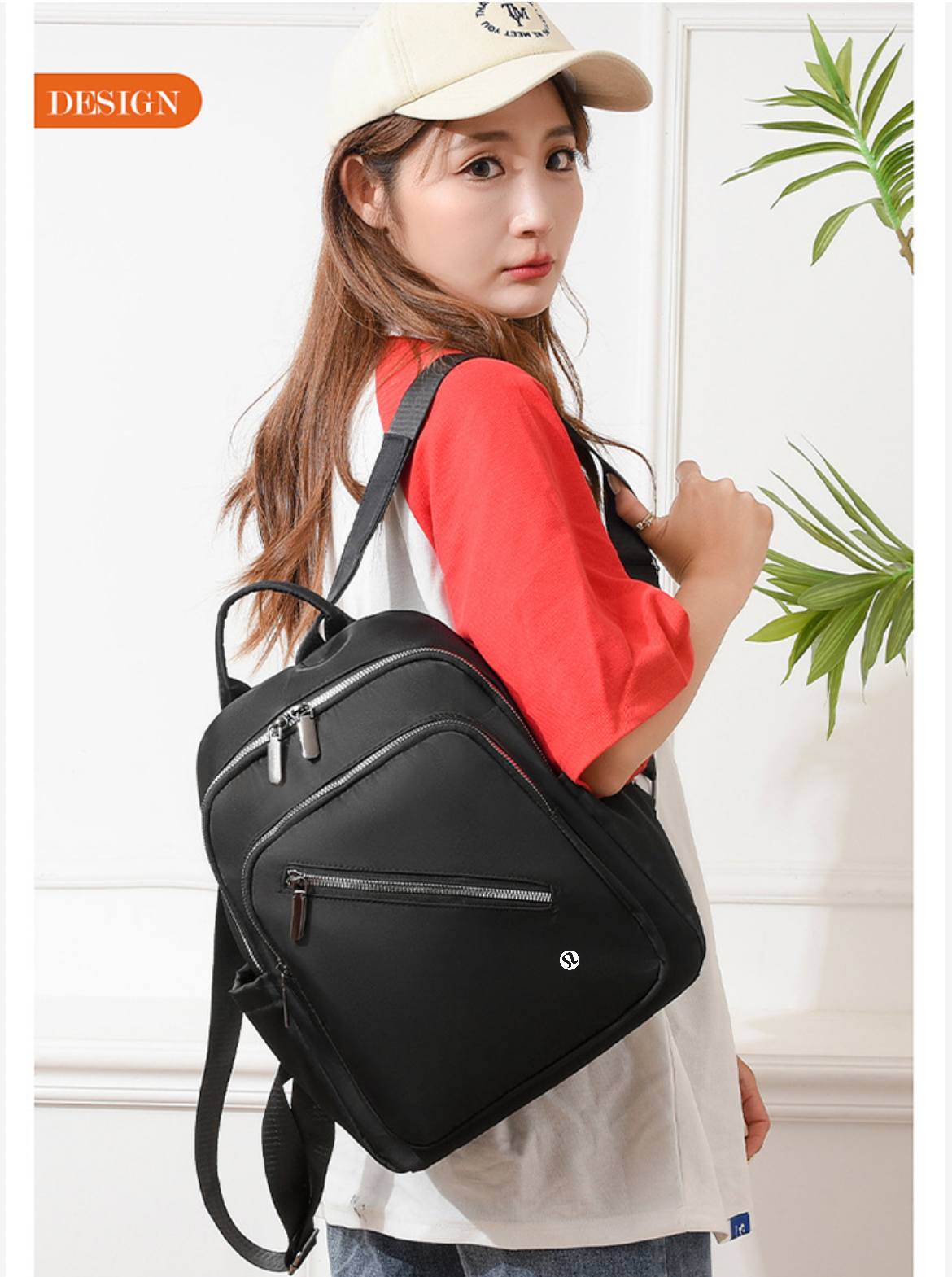 Inspired by Lulu Backpack No. 242719, 4 Colors, Size 26*12*33cm, Tax Included