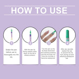 Nail Art Pens Set No. 244514, 4 Styles, Tax Included