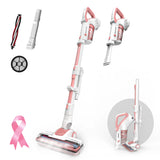 NEW Roomie ELITE Pink - Cordless Low-Reaching Vacuum Cleaner with 3 power settings, captures over 99.9% of dust and debris and traps animal hair at the same time with our high performance HEPA filters.
