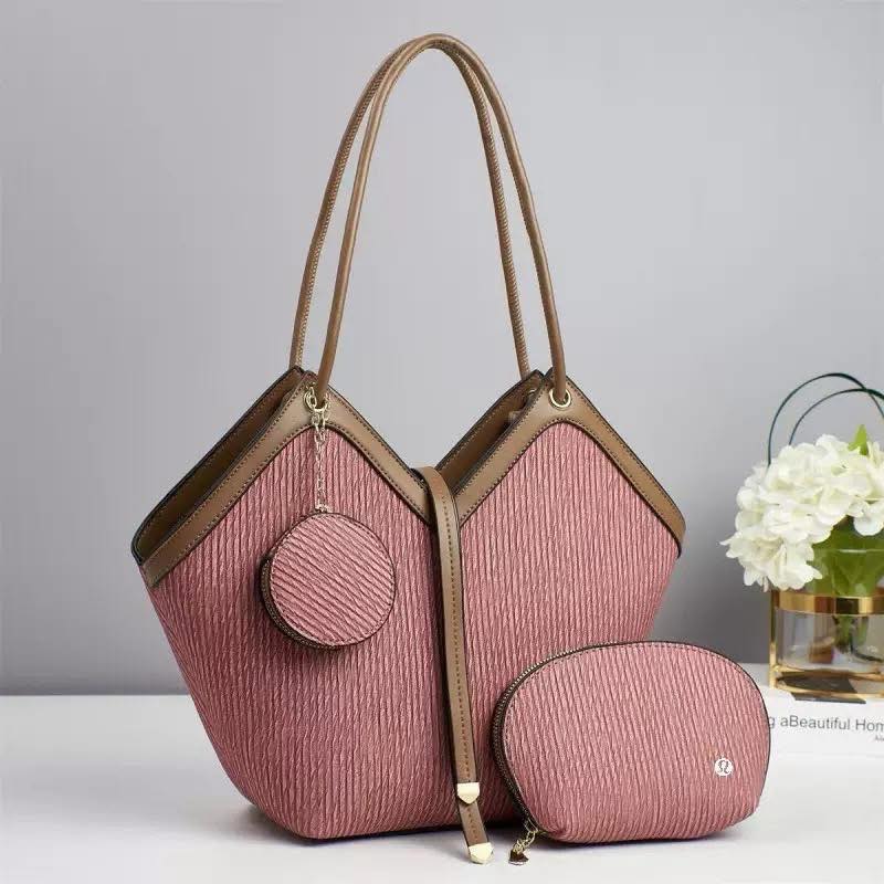 Lulu Inspired Tote Bags No.24507, 6 Colors, Size:40*20*12*29*20cm, Tax Included