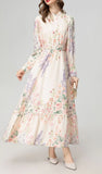 NEW Flowering Amarine Floral Printed Maxi Dress, Sz XL, Retails $217