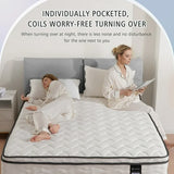 NEW MARNUR 10 inch Full Hybrid Mattress with Gel Infused Memory Foam, Medium Firm, Euro Top NOTE: REMOVABLE COVER HAS DIRT ON SIDES FROM TRANSPORT! The cover can be washed, mattress is new, see pics