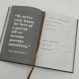 NEW Retails $40 Dad I Want to Hear Your Story Journal - Minimalist Leather-Bound Notebook with Ribbon Bookmark, Premium Paper Writing Diary, Ideal for Father's Memoir and Keepsake, Suitable for Ages 14+