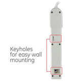 NEW 6-Outlet Power Strip Surge Protector with 6ft heavy-duty power cord
