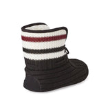 NEW George Men's Knit Cabin Slippers, Black, Sz 9/10