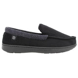 NEW Isotoner Men’s Closed Back Slippers, Black, Sz L