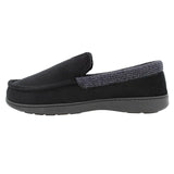 NEW Isotoner Men’s Closed Back Slippers, Black, Sz L