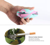 NEW Gizhome 3 Pack Silicone Ashtray Premium Silicone Rubber High Temperature Heat Resistant Round Design Ashtray Durable Camouflage Colors
