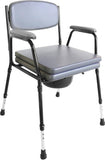 NEW Retails $250, PEPE Mobility Commode Chair for Seniors with Padded Frame (Up to 363 Lbs), Portable Toilet Bedside Bucket, Stool Adults, Chamber Pot Elderly