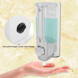 NEW Soap/Shampoo Dispenser Wall Mount Manual Shower Bath Liquid Box Collection Set Bathroom Washroom Dispenser Lotion Container 350ml/700ml (Single)