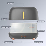 NEW Flame Air Diffuser Humidifier, 250ML Aromatherapy Diffuser Humidifier with 4 Timers & 6 Colors Night Lights Waterless Auto-Off Working for 8-16 Hours for Room Home Office