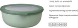 NEW Retails $150, Mepal, Cirqula Set of 4 Multi Food Storage and Serving Bowls with Lids, Food Prep Containers, Deep, Nordic Black, 1 each (17oz, 34oz, 68oz, 101oz), 1 Set