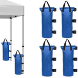 NEW Retails $65, HACER Extra Large Pop-up Canopy Weights Sand Bags, Heavy Duty Stability 4-Pack for Tent Gazebo Outdoor Instant Sun Shelter Canopies (Blue, Without Sand)