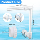 NEW Pool Fountain, Pool Sprinkler Fountain for Both Ground and Inground Pools Adjustable Waterfall Fountain Spray High-Pressure for Swimming Pool SPA Accessories