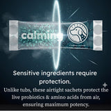 NEW Retails $48, PetCultures Calming Tribiotic Dog Supplement Powder – Supports Stress, L-Tryptophan, L-Theanine, and Gut-Brain Axis Balance - Made in USA (30), BB: 04/27