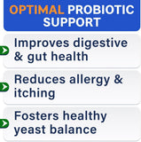 NEW Sealed, Probiotics for Dogs - Gas, Diarrhea, Allergy, Constipation, Upset Stomach Relief, w/Digestive Enzymes + Prebiotics - Chewable Supplement - Improve Digestion, Immunity - Dog Probiotics Chews - 120Ct, BB: 12/28