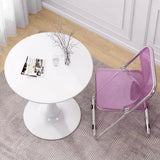 Retails $579+ New in box! 32 Inch Round TULIP Dining Table, Bistro Bar Table, Tulip Restaurant Leisure Table, White