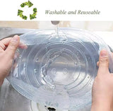 NEW 12 pcs Silicone Stretch Lids Set, 6 Sizes, Reusable Food Storage Covers, Silicone Bowl Covers, Flexible to Fit All Shapes of Containers, Food Covers to Keep Food Fresh (White)