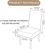 NEW Stretch Dining Chair Covers, Universal Chair Protector Twill Jacquard Removable Washable Chair Cover for Dining Room Kitchen-Khaki-Set of 4, Retails $63
