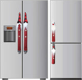 NEW MorTime Christmas Appliance Handle Covers, Set of 8 Santa Claus Snowman Fridge Door Decorations, Kitchen Appliance Handle Covers Protector for Fridge Ovens Dishwashers