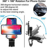 NEW Dashboard Car Phone Holder Mount 360 Degree Rotation, CLZWiiN Car Clip Mount Stand Suitable for 4 to 7 inch Smartphones, Universal Cell Phone Stand Compatible with iPhone, Samsung Galaxy and More