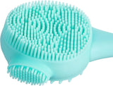 NEW Silicone Facial Cleansing Brush 3 Pack, Beomeen 4 in 1 Handheld Face Scrubber for Deep Gentle Exfoliating, Double-Ended Face Wash Scrub Brush for Face Skincare and Massage (Green)