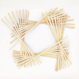 NEW Worown 30 pcs 11.8 Inch Strong Natural Bamboo Sticks, Wooden Craft Sticks, Extra Long Sticks, Wood Strips for Craft Projects, 3/8 Inch Width