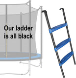 NEW Retails $52, Assembled Blue 3 Step Trampoline Ladder-100CM Long,3 Step Accessory for Kids and Adults