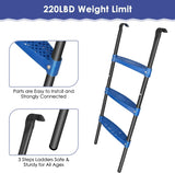 NEW Retails $52, Assembled Blue 3 Step Trampoline Ladder-100CM Long,3 Step Accessory for Kids and Adults