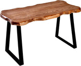 NEW Retails $130, WELLAND Wood Entryway Bench with Metal Legs, Mid-century Modern Bench for Living Room, Indoor, Porch, Farmhouse
