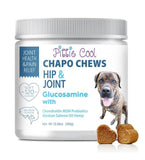 NEW Retails $50, Sealed Pittie Cool Chapo Chews 120 Glucosamine Hip & Joint Supplement for Dogs Chondroitin MSM Probiotics Hemp & Salmon Oil. Treats Arthritis Pain & Inflammation Mobility Heart & Gut Health, BB: 12/27
